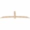 Ekena Millwork Bellingham Smooth Timber Gable Bracket, Douglas Fir, 96"W x 32"H x 1 1/2"D x 5 1/2"F, 8/12 Pitch GBW096X32X0206BEL00SDF - alternate 5